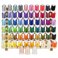 63-Color Polyester Machine Embroidery Thread, 1,100 Yards Each - size: 1100 Yards