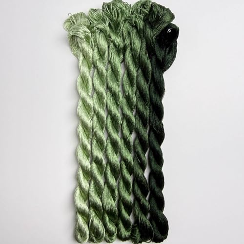 100% Mulberry Silk Embroidery Thread 6 Colors 110m Each (40) - color: 40