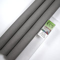 KCS 3 pc of 15" x 18" Counted Cross Stitch Cotton Aida Cloth Needlework Rolled Fabric Box,18CT,Medium Grey - color: Medium Grey, size: 18CT