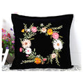 Egoshop Ribbon Embroidery Pillow Case Kit Golden Time with Hoop DIY Kit Not Include Inner Golden Time