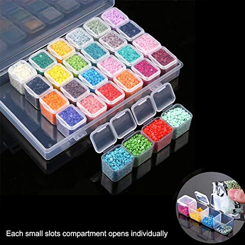 Suptikes 22 Pieces 5D Diamonds Painting Tools and Accessories Kits with Diamond Painting Roller and Diamond Embroidery Box for Adults or Kids - color: Red