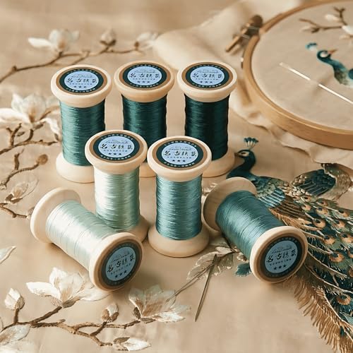 Natural 100% Mulberry Handmade Embroidery Silk Thread Silk Floss (53) - color: 53