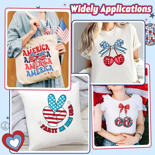 Independence Day Iron on Transfers Heat Transfer Vinyl 32pcs - color: Independence