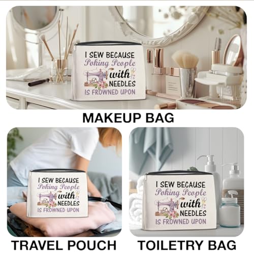 Sewing Gifts Makeup Bag for Quilters Women Sewing Lovers - color: Multicolor A