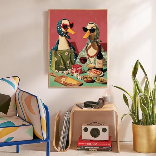 niurenmaoyi Party Duck Stamped Cross Stitch Kits for Beginner,12X16In - color: Cross Stitch Kits for Adults - 0525-3