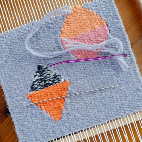 12 Pcs Large Big Eye Weaving Needles, Tapestry Needles Bent Kit