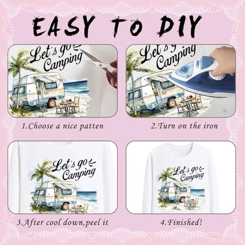 Dazoratix Christian Iron on Transfers - 28 Sheets Floral Bible Verse DTF Ready to Press for T Shirts Inspirational Heat Patches Viny Stickers Decals for Clothes Bags Hats Pillow DIY Crafts Decorations - style: Christian Floral