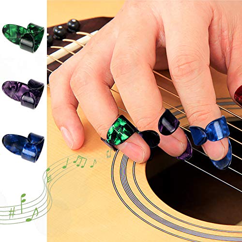 AUGSUN 30pcs Silicone Guitar Finger Guards 5 Sizes Fingertip Protectors