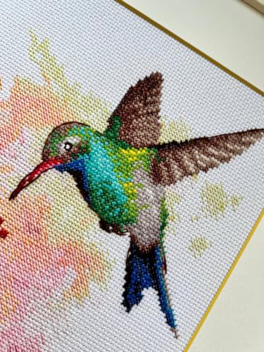 RIOLIS 2178 Hummingbird Counted Cross Stitch Kit 8.25 x 11.75 in - style: Hummingbird 2178