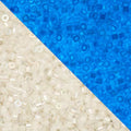 John Bead 25g Cylin Beads White to Sky Glow in Dark AB 11/0 Glass Cylindrical Seed Beads for Jewelry Bracelets Necklaces Earrings Making Embroidery - color: White to Sky Glow in Dark AB