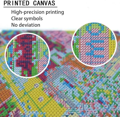 DIY Horse 11CT Pre-Printed Cross Stitch Kit for Adults & Beginners, Easy Needlepoint Pattern for DIY Home Décor & Crafts 1096