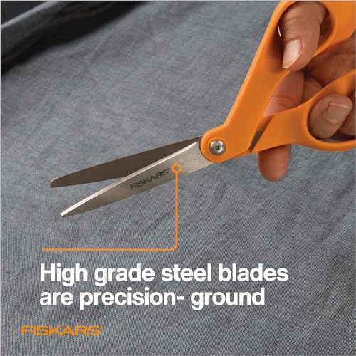Fiskars 7" Petite Original Orange-Handled Fabric Scissors, Sewing & Crafts - style: Petite Orange-Handled