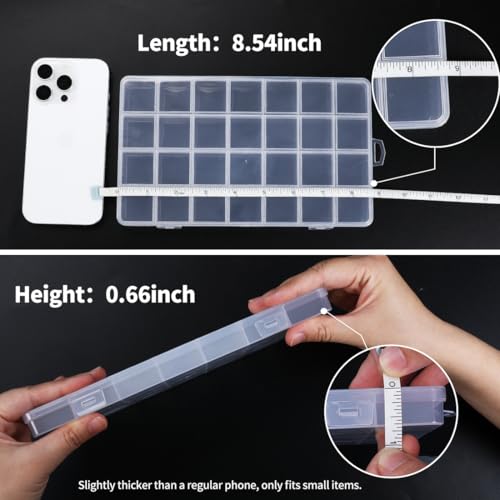 IOOLEEM Bead Organizer Box, 28 Grids Plastic Organizer Container Storage - size: 28 Grids (1 pack)