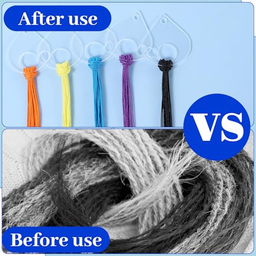 Clear Acrylic Bobbins, 40 PCS Embroidery Floss Organizer Drop Cross Stitch Thread Bobbins Embroidery Thread Organizers for Sewing Storage DIY Crafts Cross Stitch Supplies