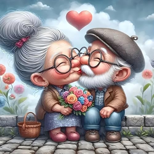 Grandparents Stamped Cross Stitch Kits for Beginners Adults, Dimensions Needlepoint Art Crafts,Counted Cross Stitch Kits Embroidery Kits for Beginners Adults for Home Decor 13.8X13.8inch - color: Cross Stitch-1011-7
