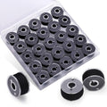 Uzecpk Sewing Thread Bobbin Thread 25 PCS Sewing Machine Bobbins - color: 25 Black, size: 25 Pcs