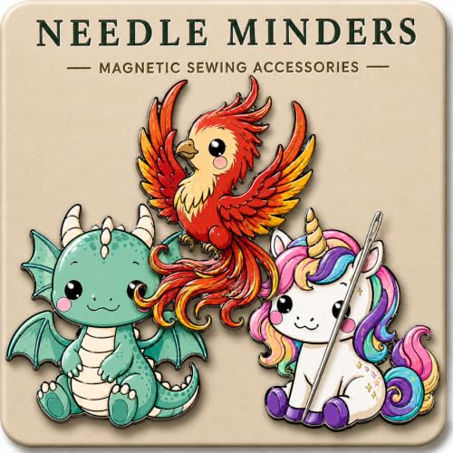 Kraftex Magnetic Needle Minder. Needleminder for Embroidery & Sewing. Cute Needlepoint Accessories. Magnetic Needle Holder for Cross Stitch. Cute Magnet Pin Gift - color: Mythical
