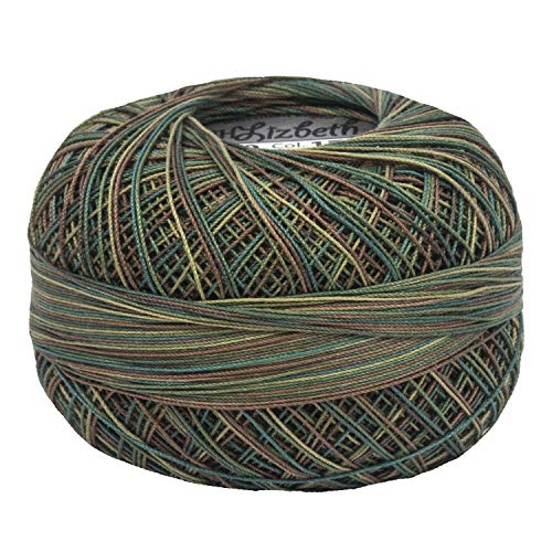Lizbeth Size 80 HH80179 HH80 Lizbeth Cotton Thread 184 Yds 10G, Herbal Garden - color: Herbal Garden