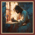 Dooxvey Cross Stitch Kits for Adults Beginners,Full Range of Cross-Stitch Stamped Kits Needlepoint Kits for Beginners Embroidery Kits 11CT Cross Stitch Patterns-Jesus' Prayer 18x18 inch - color: Magicolor03