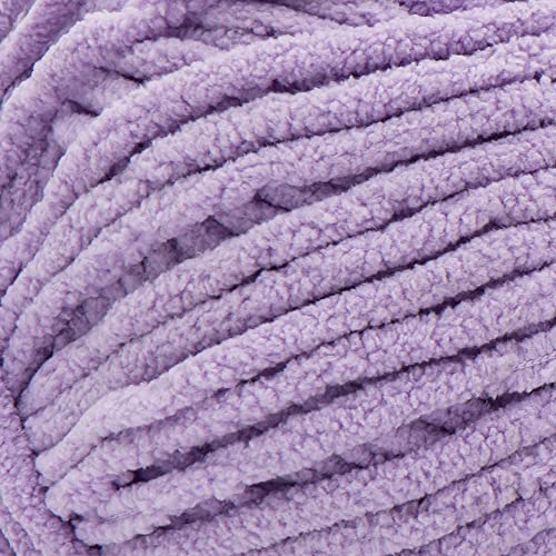 Bernat BABY BLANKET BB Baby Lilac Yarn - 1 Pack of 10.5oz/300g - Polyester - #6 Super Bulky - 220 Yards - Knitting/Crochet - color: Baby Lilac, size: 1 Pack