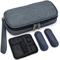 apollo walker Insulin Cooler Travel Case with Ice Packs and Insulation - color: Navy, size: Small