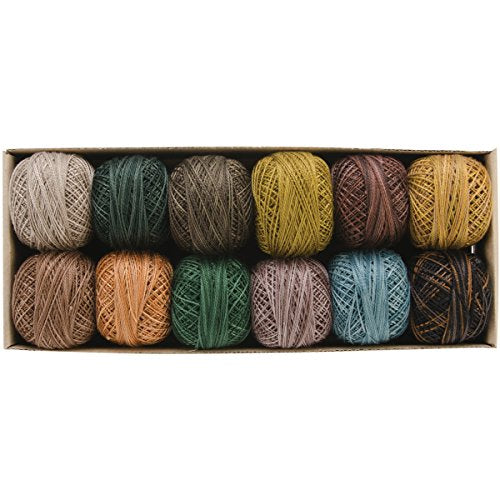 Valdani Pearl Cotton Sz 8 | Earthly Treasures | 74 Yds/Ball - color: Earthly Treasures, size: 8