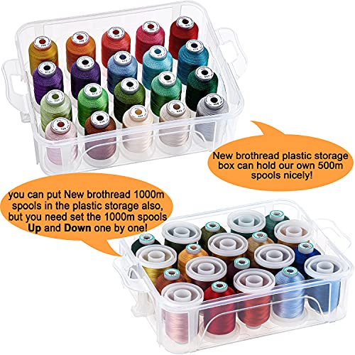 New brothread 1 Layer Stackable Clear Storage Box Organizer - size: 1 Layer