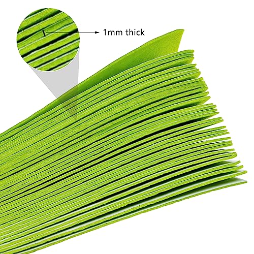 Jtnohx Self Adhesive Felt Sheets Adhesive Backed Felt Fabric Green 4"x8" - color: Green