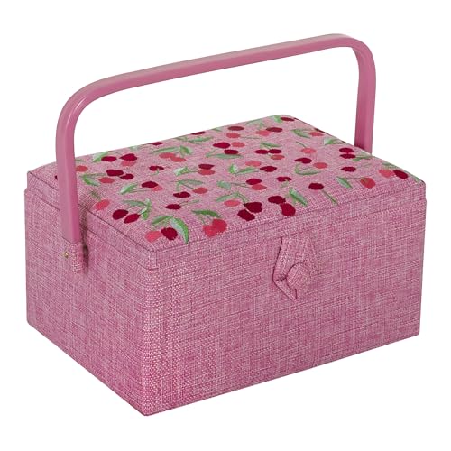 Hobby Gift Medium Sewing Box Organiser - color: Cherries