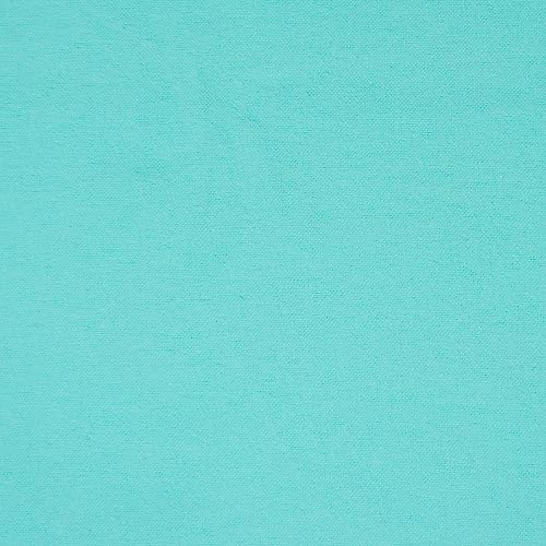 RTC Fabrics 42"/43" Wide 100% Cotton Flannel Solid Aqua Color DIY Crafting, Quilt, Sewing Fabric By Bolt - color: Aqua, size: 8 yard bolt