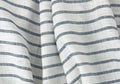 100% Linen Fabric – Lightweight Prewashed – Horizontal Stripe Patterns – Precut Style – Soft & Breathable – 52” Width – by The Linen Lab (Navy 4597, 1 Yard pre Cut) - color: Navy 4597, size: 1 yard pre cut