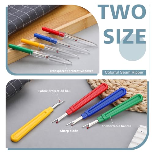 Seam Ripper, 4 Big and 4 Small Rippers for Sewing, Stitch Remover Tool - size: Universal model