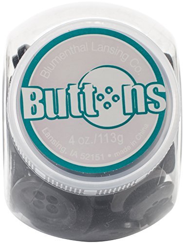 Blumenthal Lansing Company Button Jars Assorted Size Button Jar, Black - color: Black