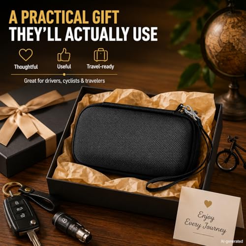 Hard Tire Inflator Case for Airmoto 120 PSI Air Compressor - color: black+black zipper