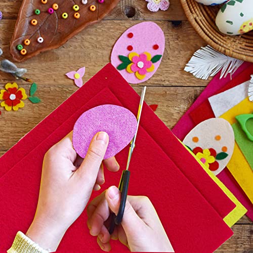 Jtnohx Soft Felt Fabric Flexible Craft Felt Sheets Red 6" 20Pcs 1.4mm - color: Red