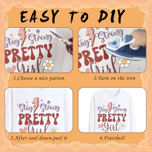 Dazoratix Black Girl Iron on Transfers - 20 Sheets African American Women in Prayer DTF Ready to Press Heat Transfer Designs Stickers Patches Vinyl Decals for T Shirts Clothing DIY Crafts Decorations - style: Praying Black Girl