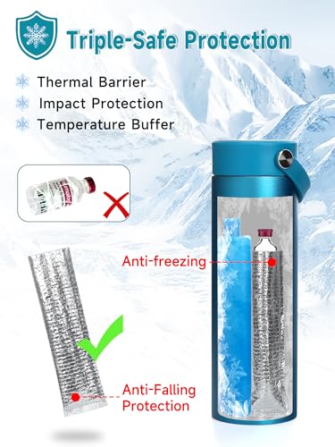 48H Insulin Cooler Travel Case TSA Approved with ℃/℉ Temperature Display - color: 01_ice Blue