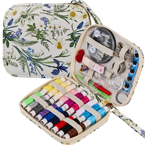 Bobode Printing Sewing Kit Travel Basic Sewing Kit for Adults - color: Bluebell