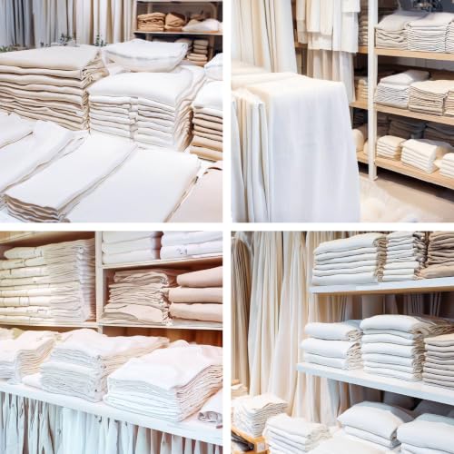 Barcelonetta | Linen Fabric | Natural Linen Cloth | Embroidery, Sewing | Soft, Breathable | 55" Wide | 70% Linen, 30% Rayon | Hemp, Jute, Needlework, Lining (Natural, 1 Yard) - color: Natural, size: 1 Yard