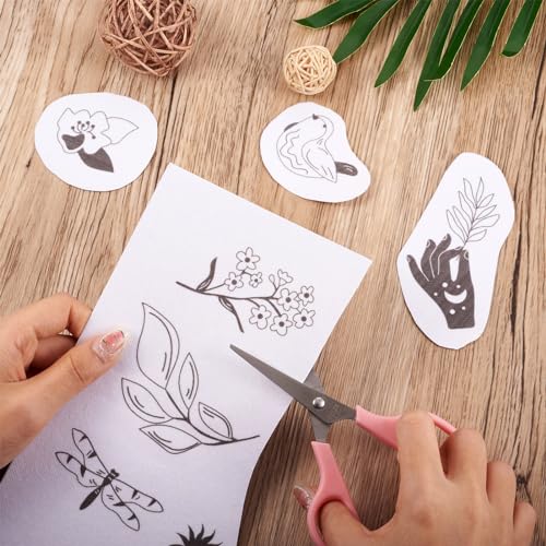 Beadthoven 20pcs Water Soluble Hand Sewing Stabilizers Stick and Stitch Embroidery Papers with Butterfly Patterns Wash Away Adhesive Embroidery Stabilizers for Hand Sewing Clothes Fabric - color: Butterfly