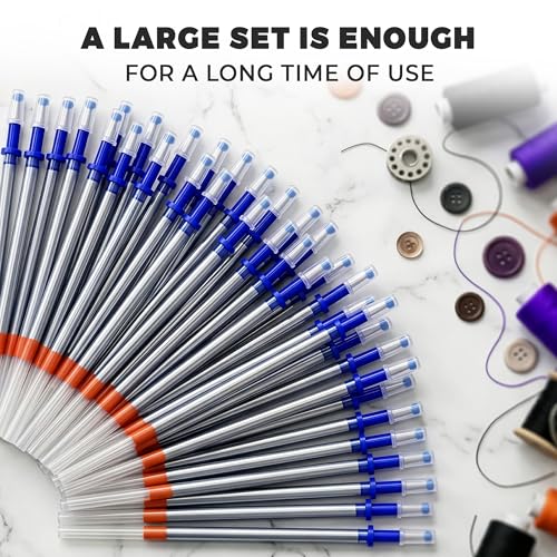 100 Pcs Silver Fabric Pen Refills, Erasable Upholstery Marking Pen