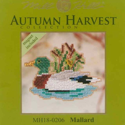 Mill Hill Mallard Beaded Counted Cross Stitch Ornament Kit 2010 Autumn Harvest MH18-0206