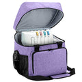 LUXJA Serger Machine Carrying Case with Bottom Wooden Board, Purpe - color: Purple