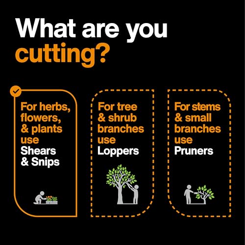Fiskars 6" Curved Micro-Tip Pruning Snips, Garden Scissors For Tight Spaces - style: Curved Snips