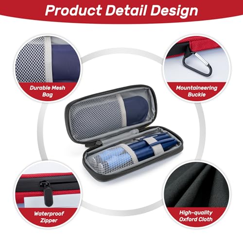 SMYV Insulin Cooler Travel Case with 2 TSA Approved Ice Packs, Red - color: Soft Red