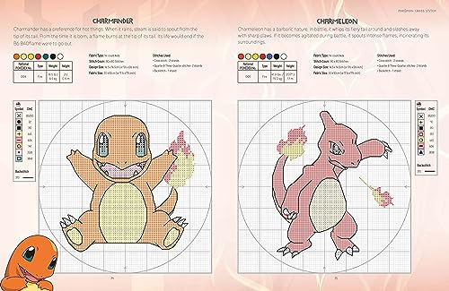Pokémon Cross Stitch: Bring your favorite Pokémon to life with over 50 cute cross stitch patterns