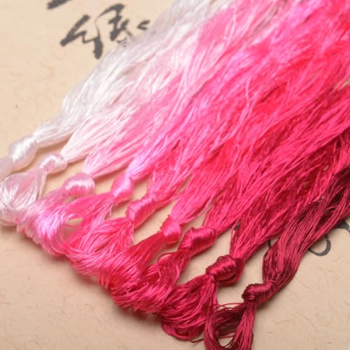 100% Mulberry Silk Embroidery Thread 9 Colors 110m Each (39) - color: 39