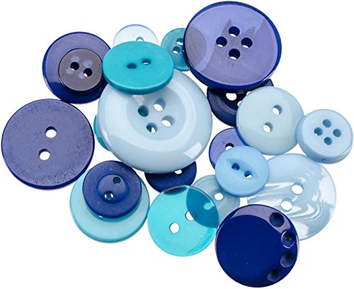 Blumenthal Lansing Company Button Jars Assorted Size Button Jar, Blue - color: Blue