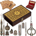 Lothee Embroidery Scissors Kits Victorian Sewing Kit, Bronze, Diamond - color: Bronze, style: Diamond