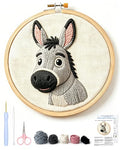 AohaiNova Punch Needle Kit for Adult Beginners,Punch Needling Set Donkey - color: 14-Donkey